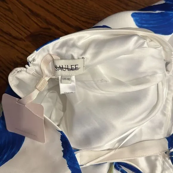 Anthropologie SAU LEE Lucia Square-Neck Satin Maxi Dress - Picture 9 of 11